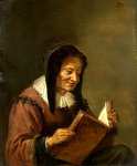 Imitator of David Teniers the Younger - An Old Woman Reading